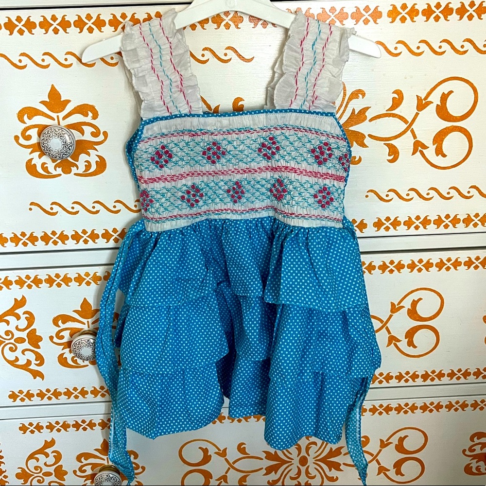 smocked toddler dress cotton